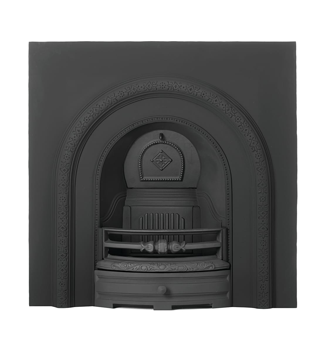 Claydon Black Cast Iron Arched Insert