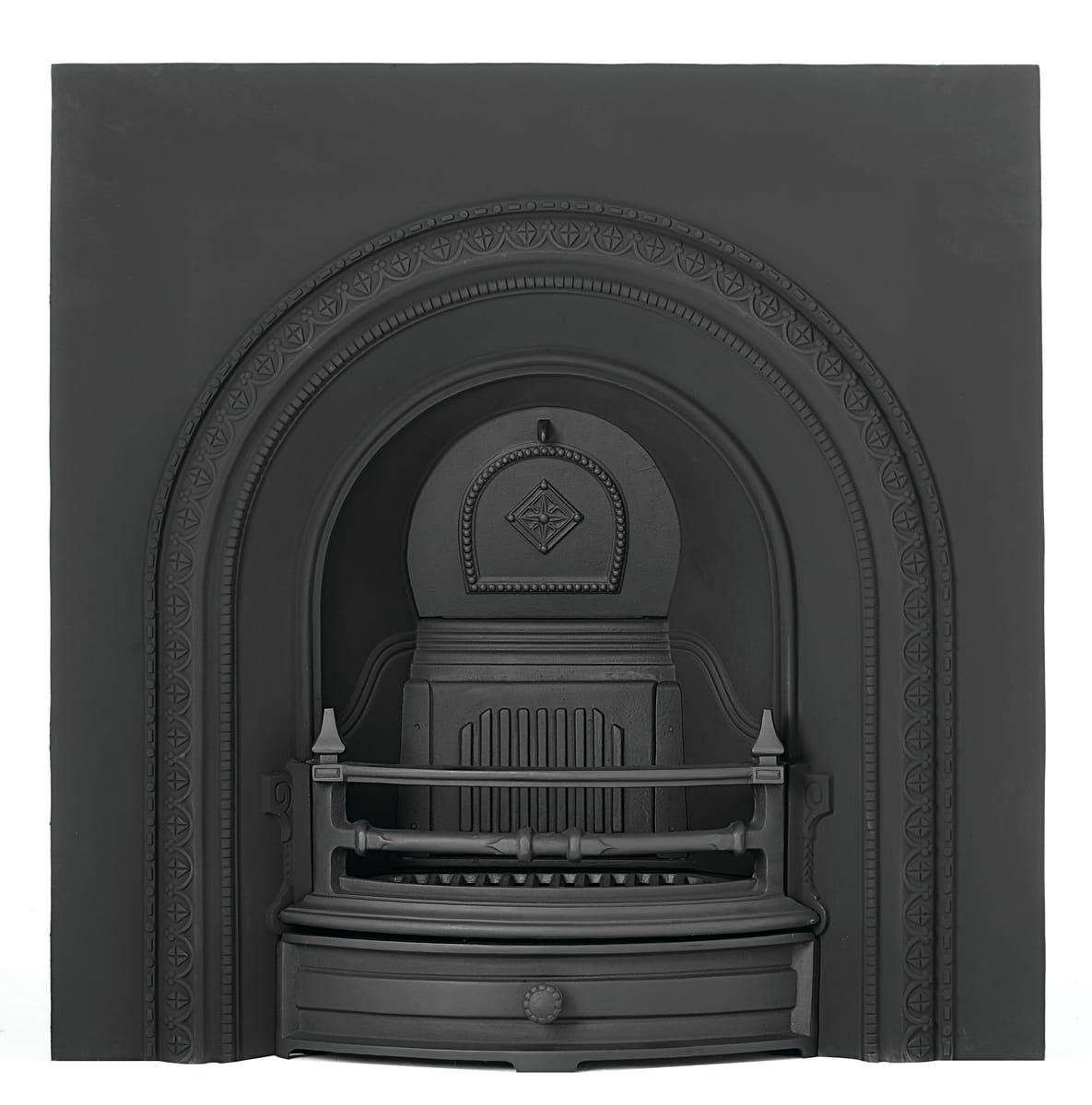 Leagrave Black Cast Iron Arched Insert