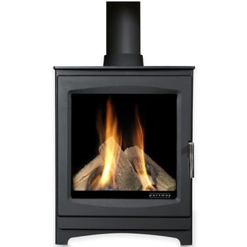 Portway Luxima Contemporary Gas Blk Enamel